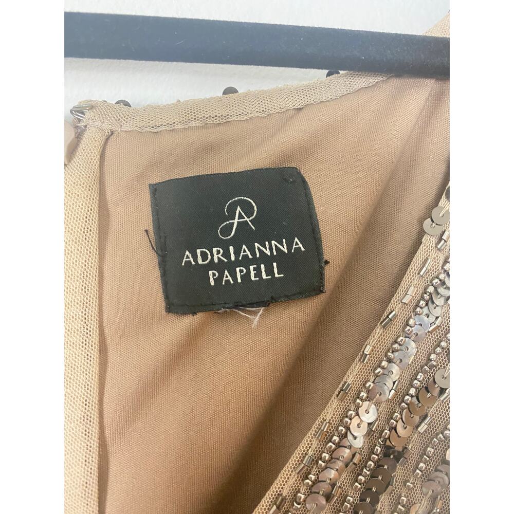 ADRIANNA PAPELL DRESS GOWN MOTHER OF THE BRIDE EVENING FORMAL WEDDING GUEST - Picture 7 of 16